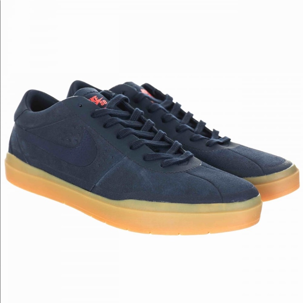 NIKE SB BRUIN HYPERFEEL TRAINERS - OBSIDIAN/GUM LIGHT SIZE US MENS 8.5
